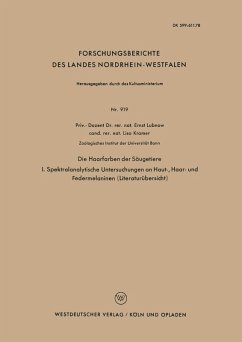 Cover Die Haarfarben der Säugetiere (eBook, PDF)