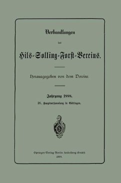 Verhandlungen des Hils-Solling-Forst-Vereins (eBook, PDF) - Vereine, Dem