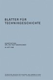 Blätter für Technikgeschichte (eBook, PDF)