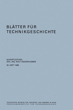 Blätter für Technikgeschichte (eBook, PDF) - Niederhuemer, Rolf