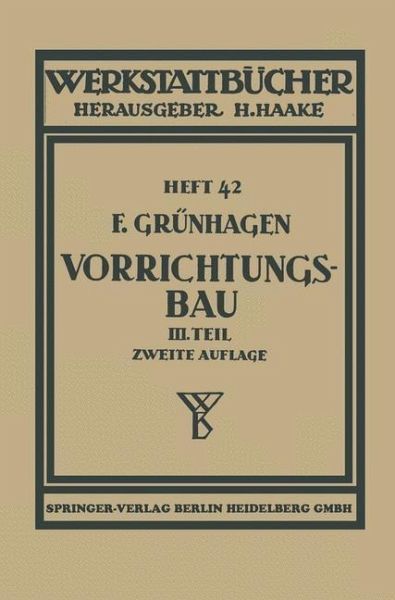 Der Vorrichtungsbau (eBook, PDF)