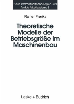 Cover Theoretische Modelle der Betriebsgröße im Maschinenbau (eBook, PDF)