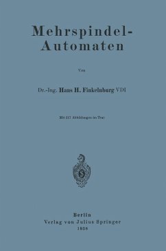 Mehrspindel-Automaten (eBook, PDF) - Finkelnburg, Hans H.