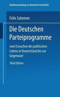 Cover Die Deutschen Parteiprogramme (eBook, PDF)