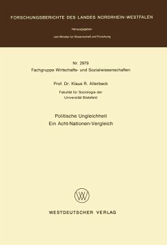 Politische Ungleichheit (eBook, PDF) - Allerbeck, Klaus