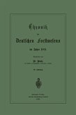 Chronik des Deutschen Forstwesens im Jahre 1883 (eBook, PDF)