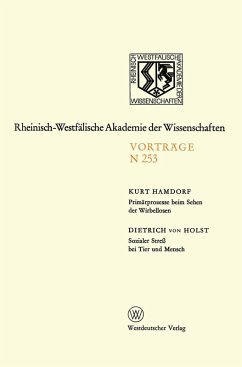 Primärprozesse beim Sehen der Wirbellosen · Sozialer Streß bei Tier und Mensch (eBook, PDF) - Hamdorf, Kurt