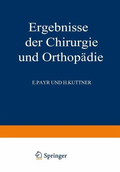 Cover Ergebnisse der Chirurgie und Orthopädie (eBook, PDF)