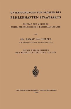 Untersuchungen zum Problem des fehlerhaften Staatsakts (eBook, PDF) - Hippel, Ernst V.
