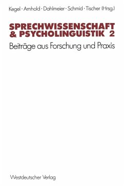 Sprechwissenschaft & Psycholinguistik 2 (eBook, PDF)