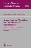 Approximation Algorithms for Combinatorial Optimization (eBook, PDF)