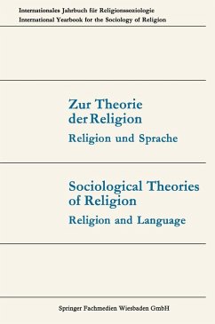 Zur Theorie der Religion / Sociological Theories of Religion (eBook, PDF) - Dux, Günter; Luckmann, Thomas; Matthes, Joachim