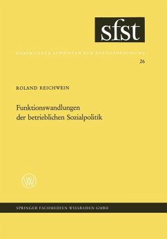Funktionswandlungen der betrieblichen Sozialpolitik (eBook, PDF) - Reichnwein, Roland