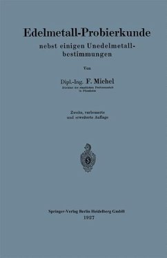 Cover Edelmetall-Probierkunde nebst einigen Unedelmetallbestimmungen (eBook, PDF)