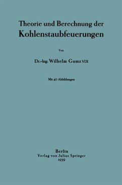 Cover Theorie und Berechnung der Kohlenstaubfeuerungen (eBook, PDF)