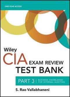 Wiley Ciaexcel Test Bank 2019: Part 3, Business Knowledge for Internal Auditing (2-Year Access) - Vallabhaneni, S. Rao