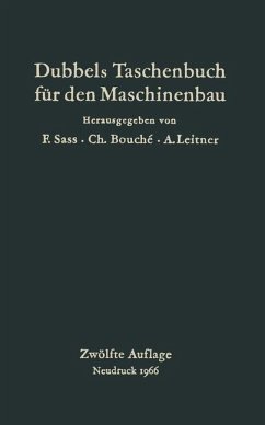 Dubbels Taschenbuch für den Maschinenbau (eBook, PDF) Cover Dubbels Taschenbuch für den Maschinenbau (eBook, PDF)
