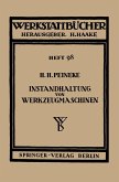 Instandhaltung von Werkzeugmaschinen (eBook, PDF)