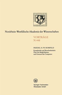 Komplexität und Berechenbarkeit: Über die Möglichkeiten und Grenzen des Computers (eBook, PDF) - Hoßfeld, Friedel