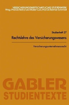 Versicherungsunternehmensrecht (eBook, PDF) - Schmidt, Reimer