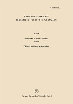 Öffentliche Finanzierungshilfen (eBook, PDF) - Wysocki, Klaus ~von&xc