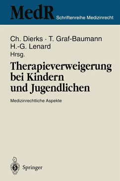 Cover Therapieverweigerung bei Kindern und Jugendlichen (eBook, PDF)