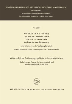 Wirtschaftliche Entleerungsgebiete in Industrieländern (eBook, PDF) - Voigt, Fritz; Frerich, Johannes; Radel, Rainer; Unterburg, Gerd