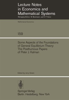 Cover Some Aspects of the Foundations of General Equilibrium Theory (eBook, PDF)