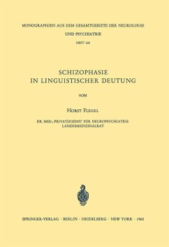 Schizophasie in Linguistischer Deutung (eBook, PDF) - Flegel, H.