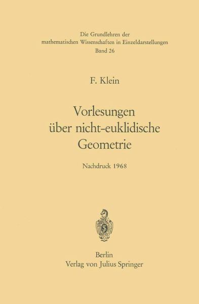 Vorlesungen über Nicht-Euklidische Geometrie (eBook, PDF) Vorlesungen über Nicht-Euklidische Geometrie (eBook, PDF)