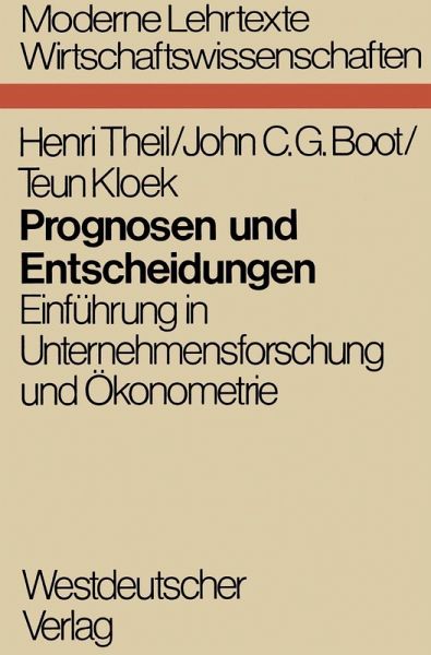 Prognosen und Entscheidungen (eBook, PDF) Prognosen und Entscheidungen (eBook, PDF)