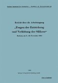 Bericht über die Arbeitstagung "Fragen der Entstehung und Verhütung der Silikose" (eBook, PDF)