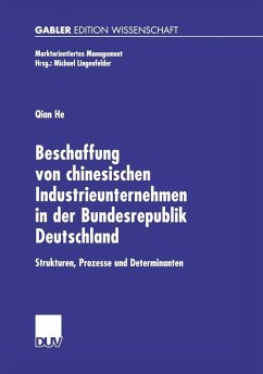 Beschaffung von chinesischen Industrieunternehmen in der Bundesrepublik Deutschland (eBook, PDF) - He, Qian