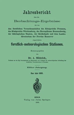 Cover Jahresbericht über die Beobachtungs-Ergebnisse (eBook, PDF)