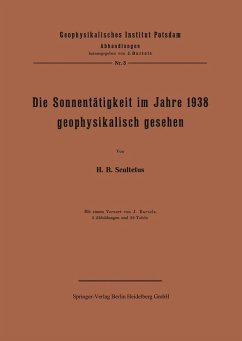 Cover Die Sonnentätigkeit im Jahre 1938 geophysikalisch gesehen (eBook, PDF)
