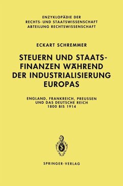 Cover Steuern und Staatsfinanzen während der Industrialisierung Europas (eBook, PDF)