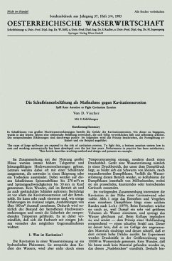Cover Die Schußrinnenbelüftung als Maßnahme gegen Kavitationserosion (eBook, PDF)