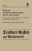 Nachrufe auf Berliner Mathematiker des 19. Jahrhunderts (eBook, PDF)