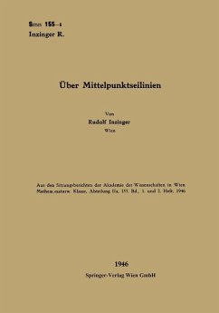 Über Mittelpunktseilinien (eBook, PDF) - Inzinger, Rudolf