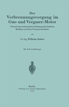 Cover Der Verbrennungsvorgang im Gas- und Vergaser-Motor (eBook, PDF)