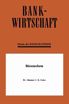 Börsenreform (eBook, PDF) - Zahn, Johannes C. D.