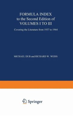 Formula Index to the Second Edition of Volume I to III (eBook, PDF)
