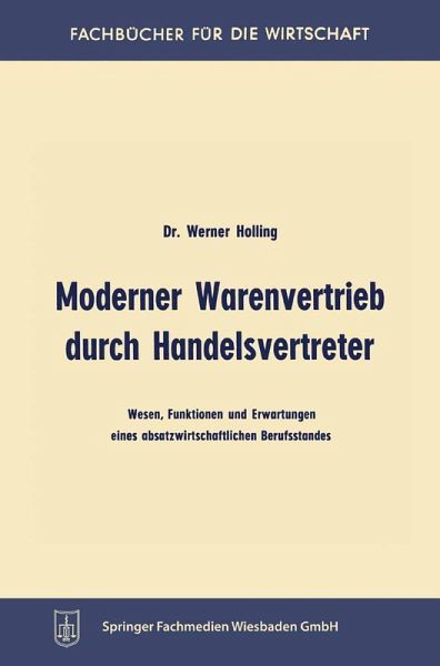 Moderner Warenvertrieb durch Handelsvertreter (eBook, PDF)