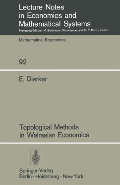 Topological Methods in Walrasian Economics (eBook, PDF) - Dierker, E.
