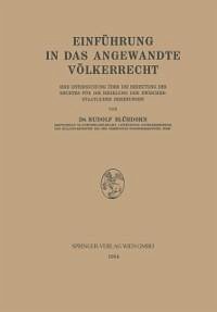 Einführung in das Angewandte Völkerrecht (eBook, PDF) - Blühdorn, Rudolf