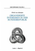 Organisierte Interessen in der Bundesrepublik (eBook, PDF)