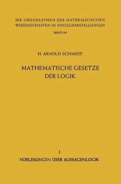 Mathematische Gesetze der Logik I (eBook, PDF) - Schmidt, H. Arnold