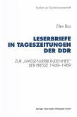 Leserbriefe in Tageszeitungen der DDR (eBook, PDF)