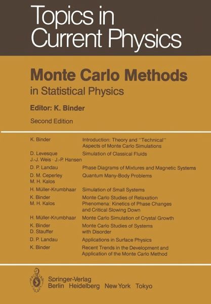 Monte Carlo Methods in Statistical Physics (eBook, PDF) Monte Carlo Methods in Statistical Physics (eBook, PDF)