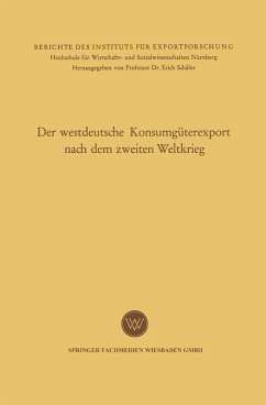 Der westdeutsche Konsumgüterexport nach dem zweiten Weltkrieg (eBook, PDF) - Leitherer, Eugene